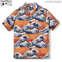 STUDIO D'ARTISAN(ステュディオ・ダ・ルチザン)アロハシャツ 葛飾北斎 富岳三十六景 神奈川沖浪裏【送料込み】
