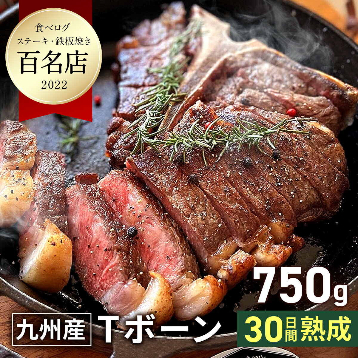 骨付き熟成肉Tボーン ステーキ750g 肉 牛肉 国産 国産牛 九州産 熟成 ステーキ 熟成肉 ギフト プレゼント お取り寄せ COWSICAMP コウシキャンプ