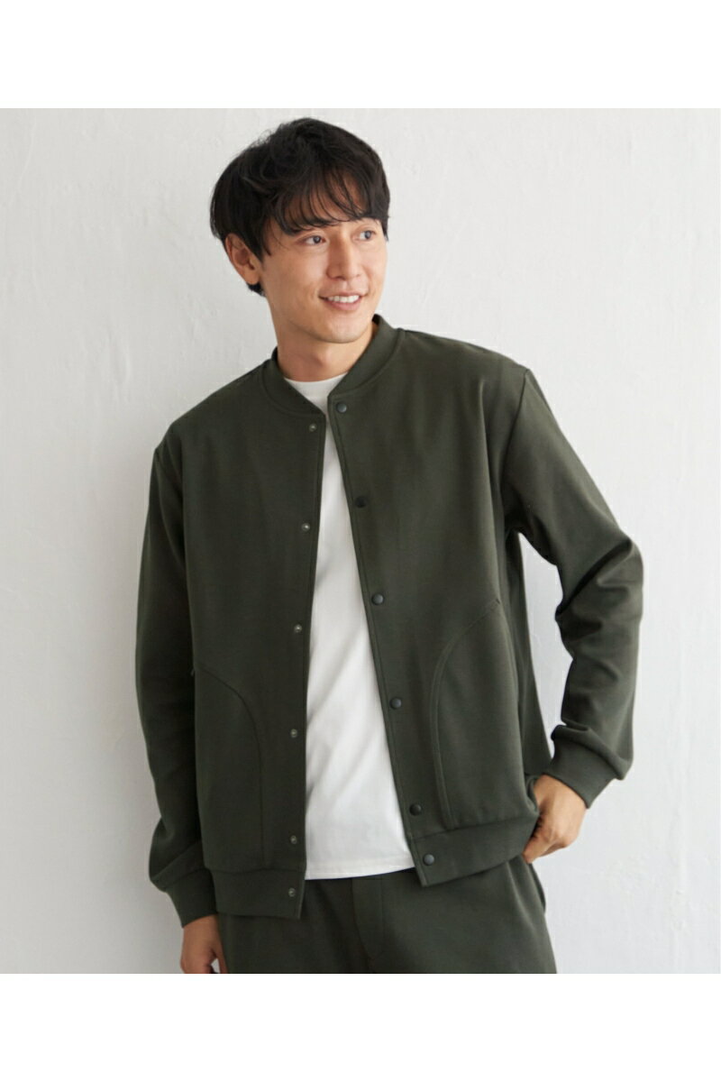 【ポイント10倍 11/20 20:00〜11/27 1:59まで】【セットアップ対応】テックストレッチボタンカーディガン