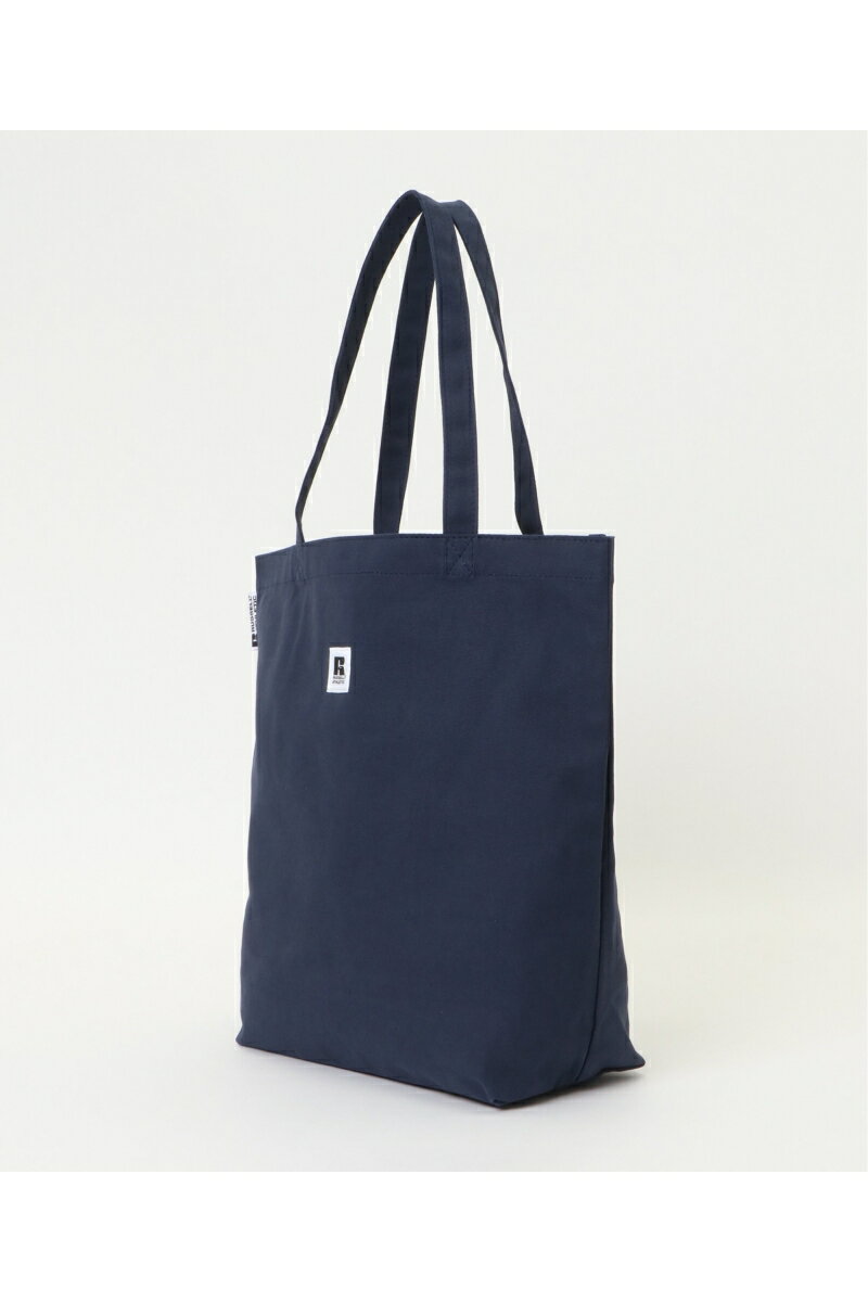 RUSSELL ATHLETIC ラッセル アスレチック 縦型トートバッグ | ikka イッカ メンズ 軽量 キャンバス 通学 A4サイズ オフホワイト ブラック ネイビー キャメル