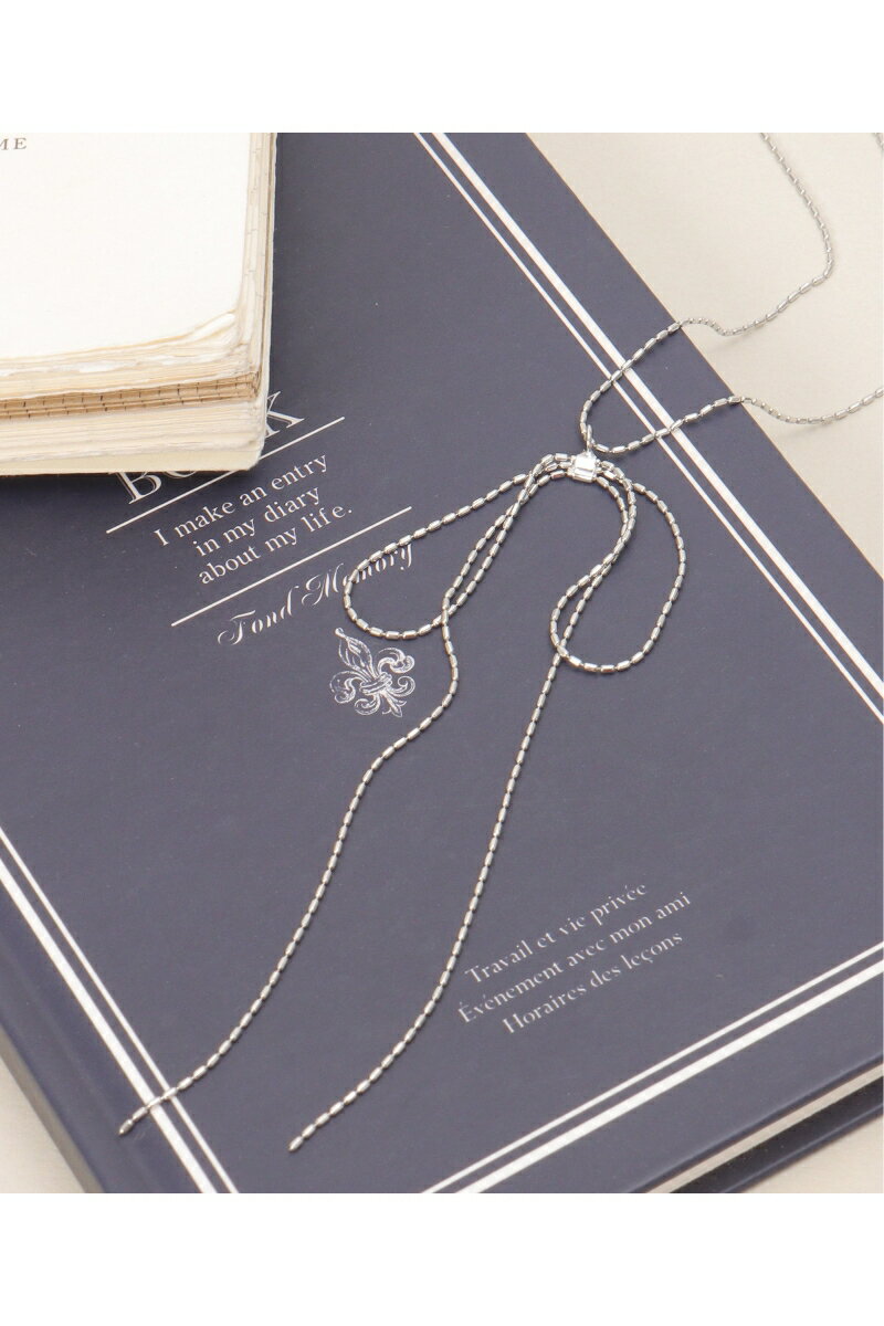 リボンチェーンネックレス