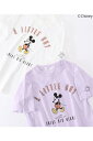 【キッズ】 Disney ディズニー ミッキーマウス／レタープリントTシャツ（100~150cm）