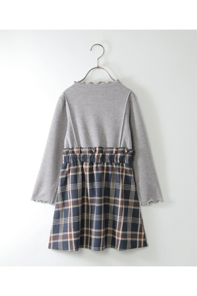 【ポイント10倍 11/20 20:00〜11/27 1:59まで】メローリブドッキングワンピース（120~160cm）