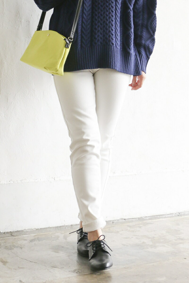 【お買い物マラソン！ポイントアップ10倍！2018/11/04 20:00〜2018/11/10 23:59】【送料無料】ボンディングスキニー【Lbc with Life アパレル】レディース パンツ フルレングス スキニーパンツ 裏起毛 暖かい 動きやすい 美脚フィット