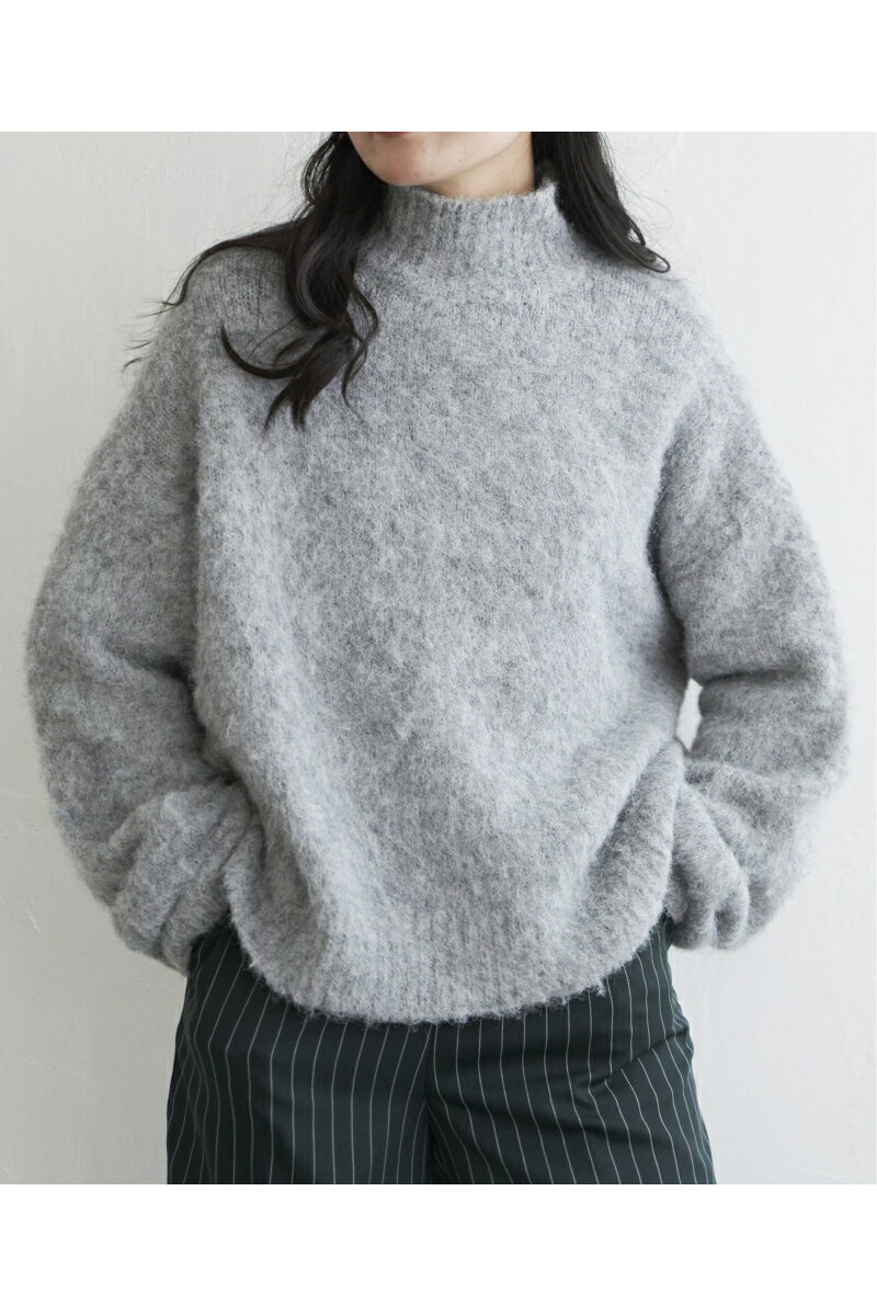【ポイント10倍 9/19 20:00〜9/24 1:59まで】モヘアライクハイネックプルオーバー