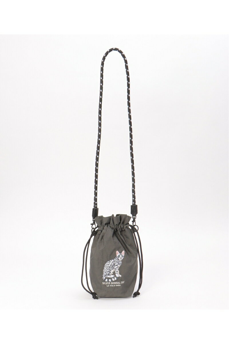 アニマル刺繍コードショルダーバッグ