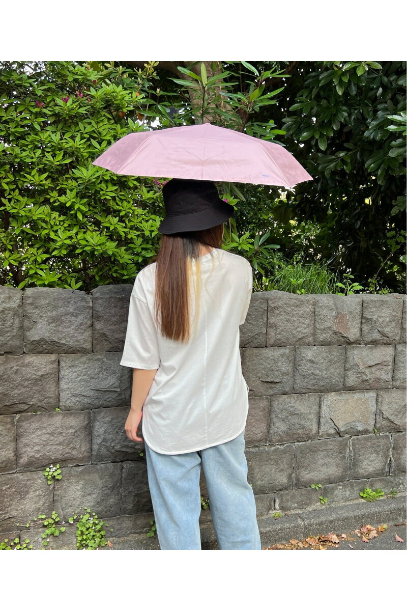Wpc. 遮光軽量ソリッドミニ 折りたたみ傘 | ダブリュピーシー レディース 晴雨兼用 軽い UVカット UPF50＋ 熱中症対策 日よけ プレゼント ギフト オフホワイト ブラック ブルー ピンク
