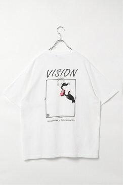 【超ポイントバック！ポイントアップ10倍2020/06/21 10:00〜2020/06/24 23:59】VISION スケボーイラストTシャツ