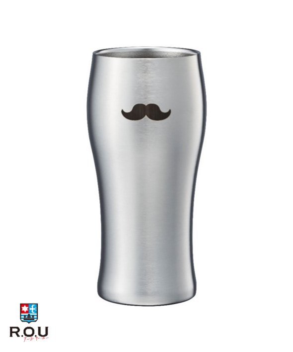 【R.O.U】ドウシシャ のみごろビールタンブラー DSBR420HG ヒゲ 420mL