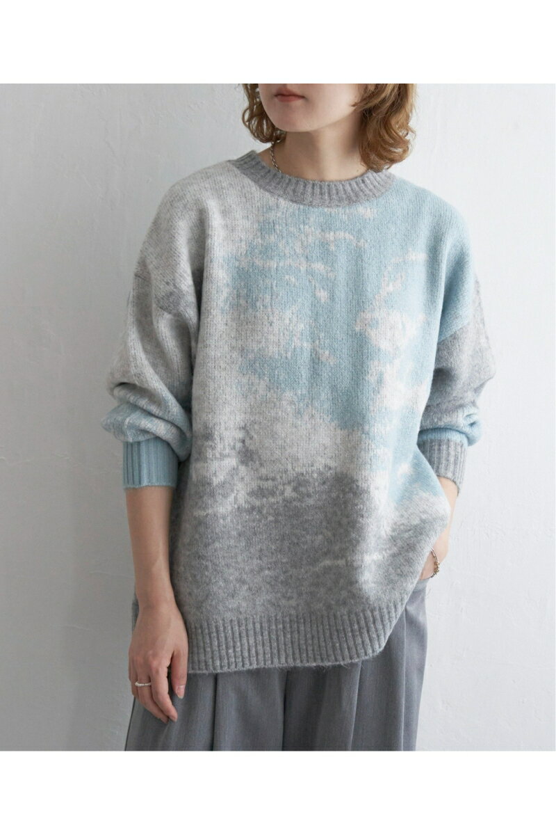 ニュアンス柄ジャガードニット【notch.】レディース トップス ニット