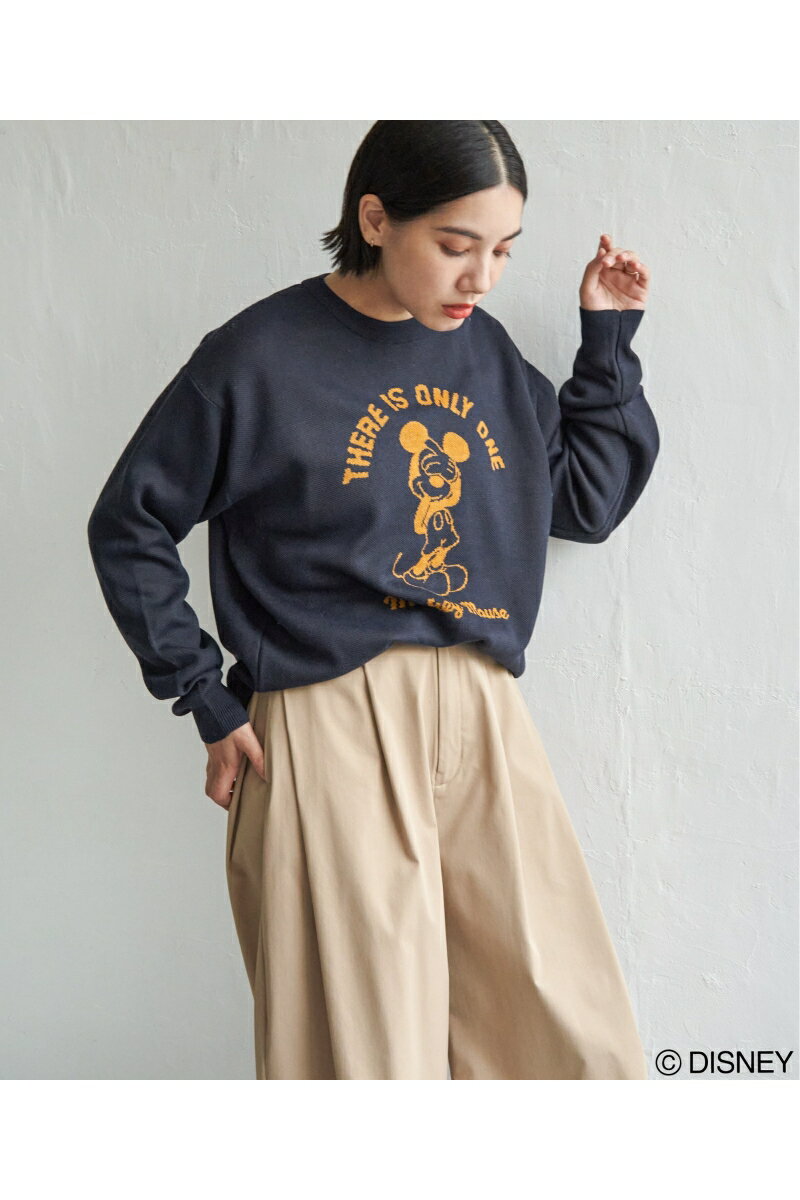 Mickey Mouse ミッキーマウス ジャガードニット【notch.】トップス ニット(4)