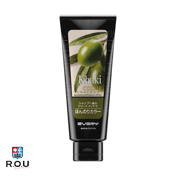 【ポイント10倍 12/1 0:00〜23:59まで】【R.O.U】アンナドンナ エブリ カラートリートメント カーキ 160g ダリヤ