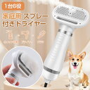 ペットドライヤー 犬 猫 ドライヤー ペットブラシ 1台6役 スプレー 抜け毛取り ペットグルーミング 犬用 猫 うさぎペット用 ドライヤー 3段階温度調節 グルーミング ペットケア美容 電動ブラシ ブラシ ドライヤー お手入れ用品 ペットブラシ 300W 家庭用