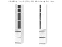 セミオーダー壁面収納GRANNER2(グラナー2)片開き扉・引出3段(幅30~40cm×奥行42cm×高さ180cm)全14色(3)