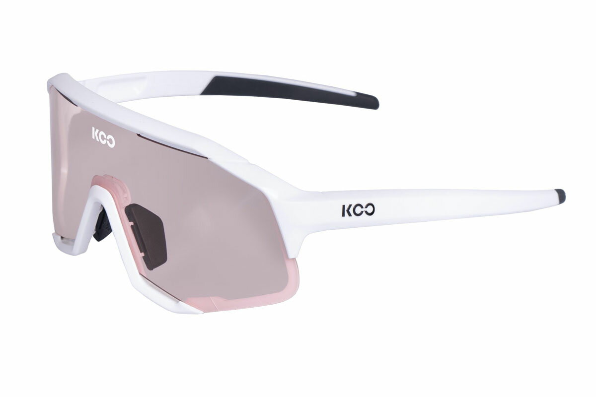 【5/30は「4倍！」エントリーでポイントUP】KOO DEMOS WHITE PHOTOCHROMIC PINK SUNGLASSES クー デモス ホワイト フォトクロミック ピンク サングラス