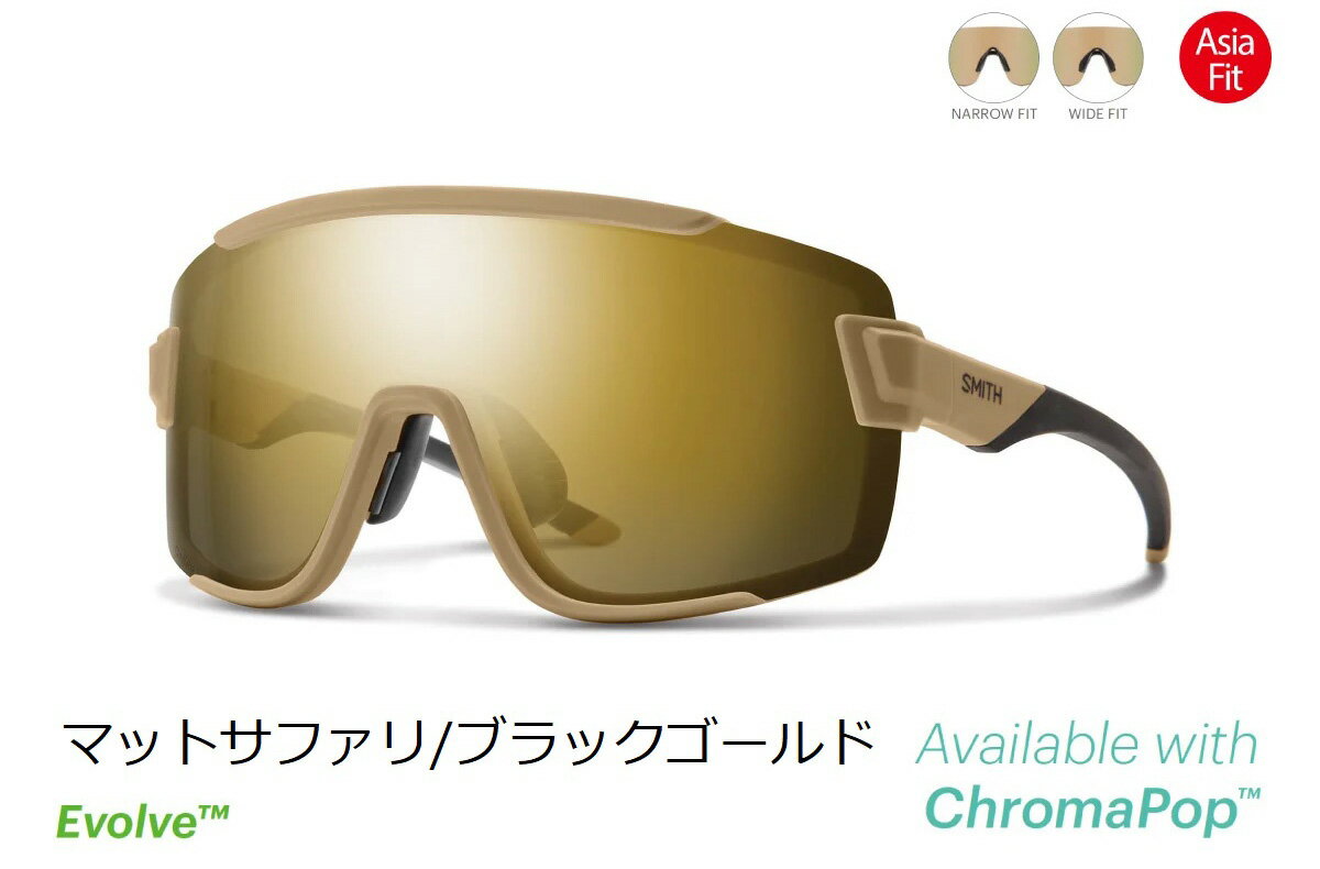 【5/15は「5倍！」Wエントリーで更にポイントUP】SMITH (スミス) WildCat Sunglasses ワイルドキャット サングラス マットサファリ/ブラックゴールド