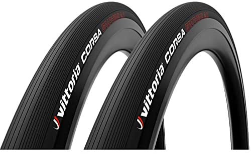 【5/20は「4倍！」エントリーでポイントUP】VITTORIA (ヴィットリア)CORSA G2.0 Tubular TYRE チューブラータイヤ フルブラック 2本組