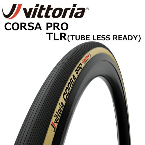 Vittoria CORSA PRO TLR Tyre Black/Para ビットリア コルサ プロ チューブレスレディ ブラック/パラ