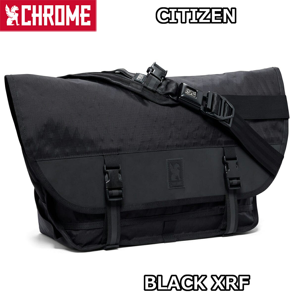 ֥ݥ10ܡCHROME CITIZEN BLACK XRF   ֥ååե쥯ƥ MESSENGER BAG å󥸥㡼Хå