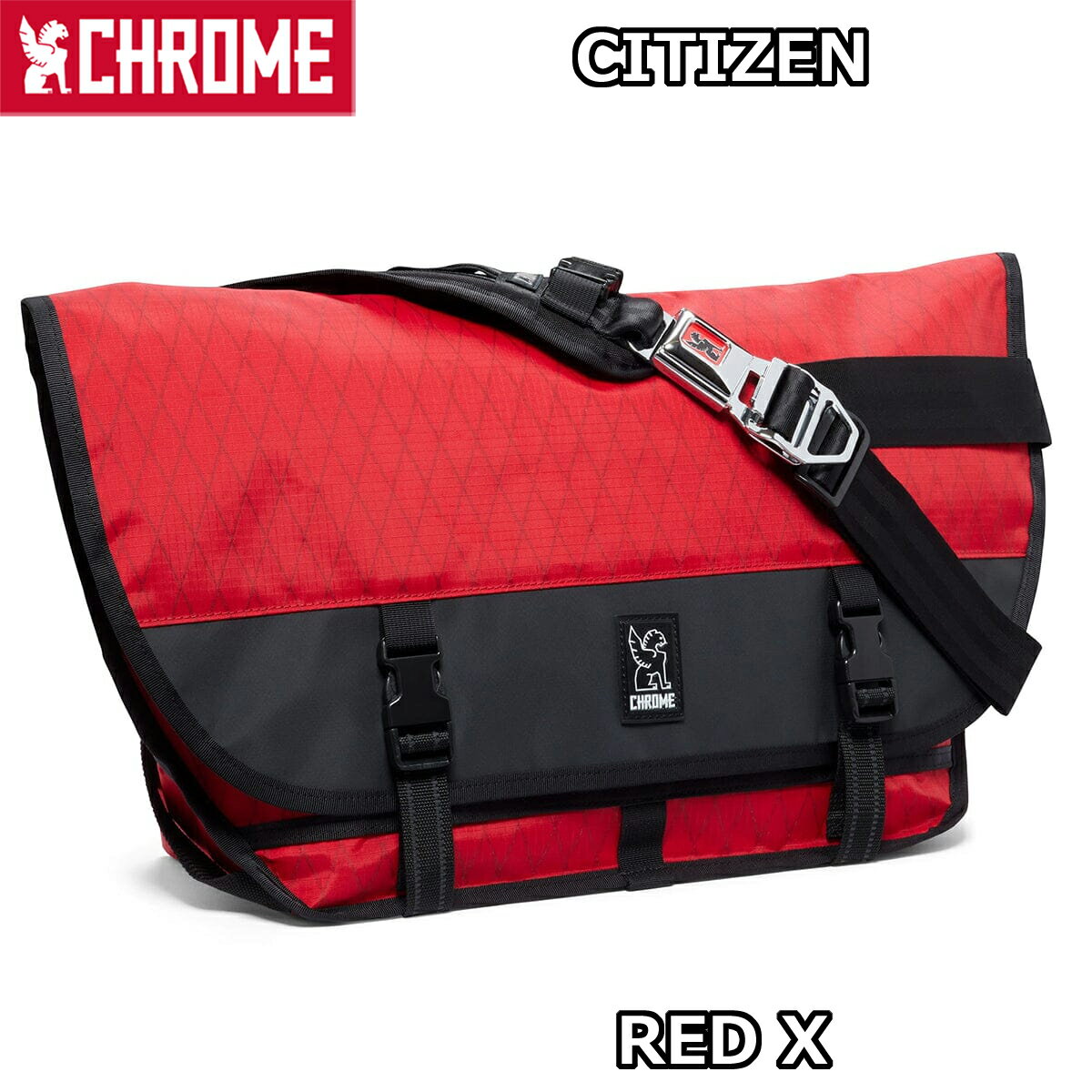 5/18ϡֺ4ܡץȥ꡼ǥݥUPCHROME CITIZEN RED X   åɥå MESSENGER BAG å󥸥㡼Хå