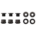 【5/1は「3倍！」エントリーでポイントUP】WOLF TOOTH（ウルフトゥース）Set of 5 Chainring Bolts Nuts for 1X - 5 pcs. black 6mm チェーンリングボルト