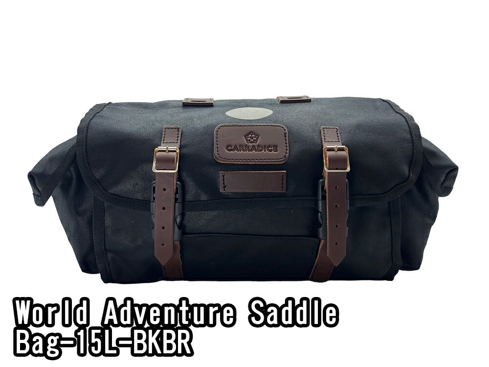 【5/20は「4倍！」エントリーでポイントUP】CARRADICE キャラダイス WORLD ADVENTURE SADDLE BAG ワールドアドベンチャーサドルバッグ 15L BKBR