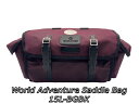 CARRADICE キャラダイス WORLD ADVENTURE SADDLE BAG ワールドアドベンチャーサドルバッグ 15L BGBK burgundy/...