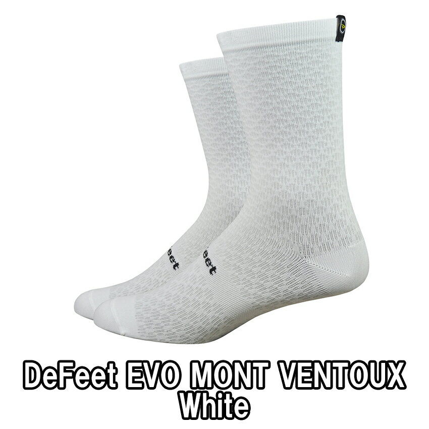 【6/6は「2倍！」エントリーでポイントUP】DeFeet（ディフィート）Evo Mont Ventoux White 6″ソックス 靴下 1