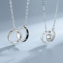 ペアネックレス ペアルック カップル お揃い つけっぱなし 金属アレルギー対応 ペア ネックレス シルバー S925 2個セット 送料無料 Nicoiro ニコ...