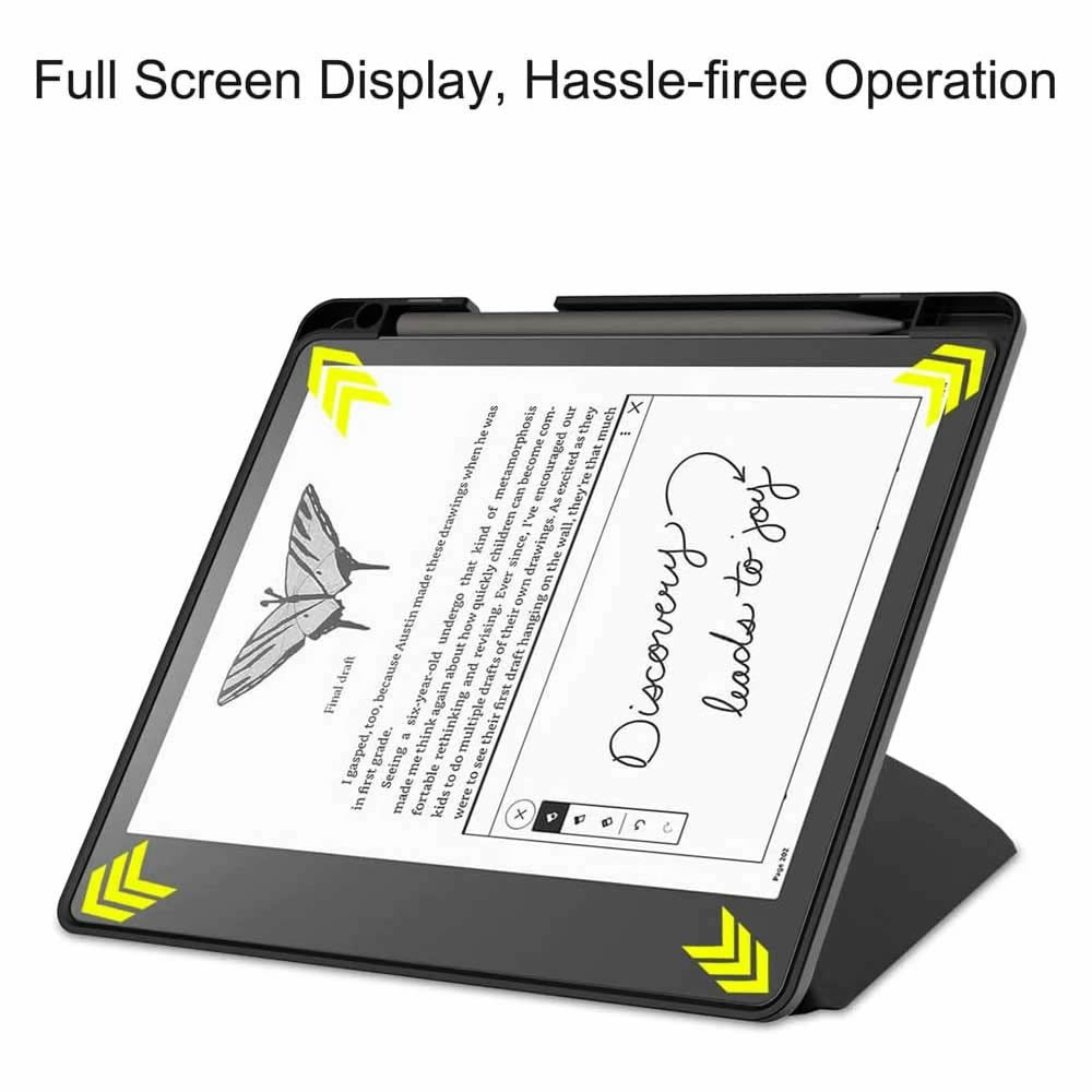 Kindle Scribe ケース 10.2インチ ケース タブレットケース タブレットスタンド ケーススタンド カバー 薄型 軽量型 スタンド機能 高品質 PUレザーケース