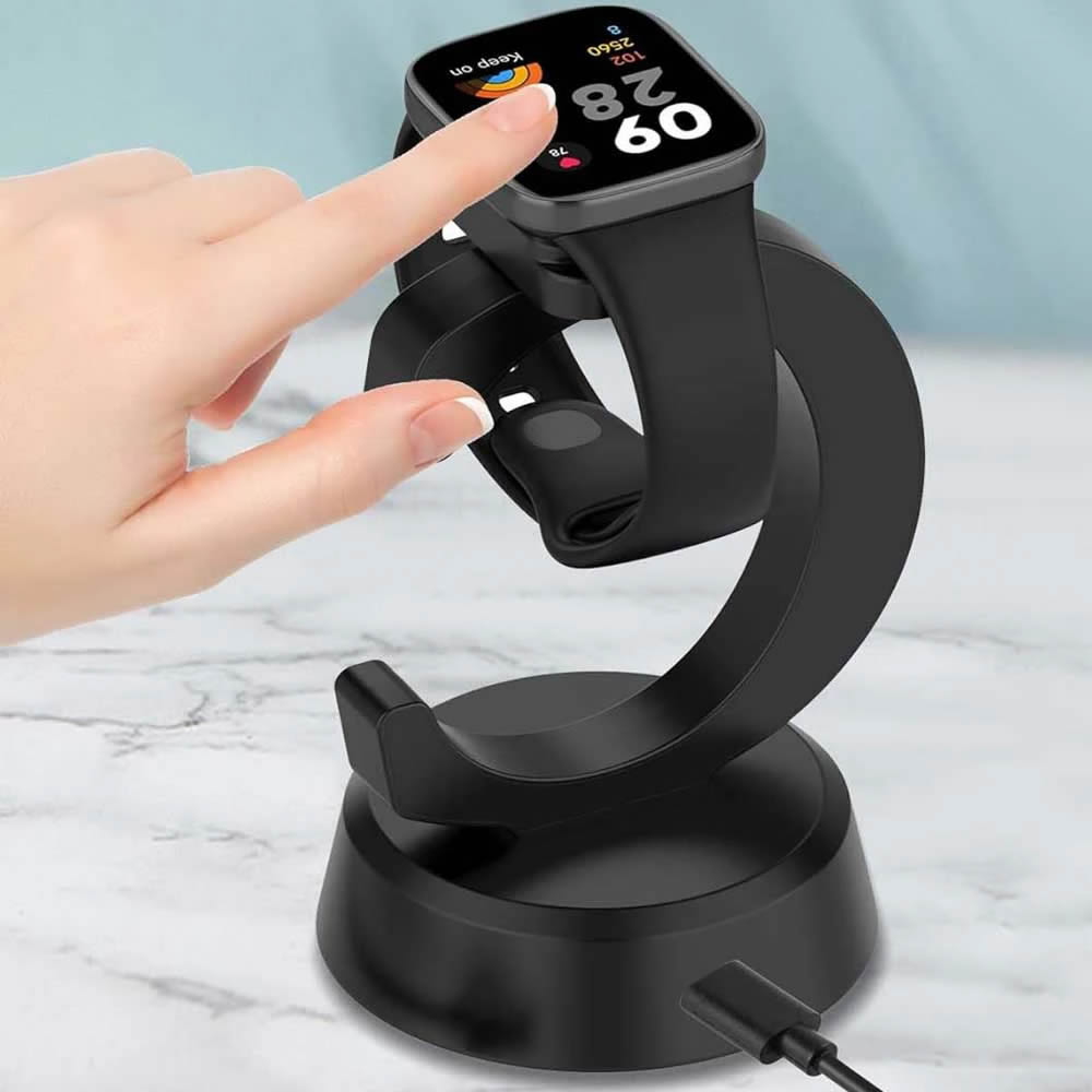 Xiaomi Redmi 用スマートウォッチ 充電ケーブル 充電器 USB充電 充電スタンドC型 Redmi watch3/Redmi watch2/watch lite2/Xiaomi band7 pro 対応 充電ケーブルスタンド付き 長さ100CM