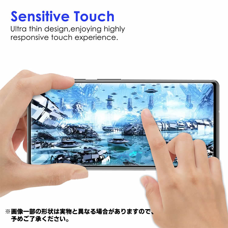 AQUOS sense6 SH-54B/SHG05 ガラスフィルム 3D 強化ガラス 耐指紋 撥油性 表面硬度 9H スマホフィルム スマートフォン保護フィルム 2.5D ラウンドエッジ加工 液晶ガラスフィルム ガラス保護フィルム