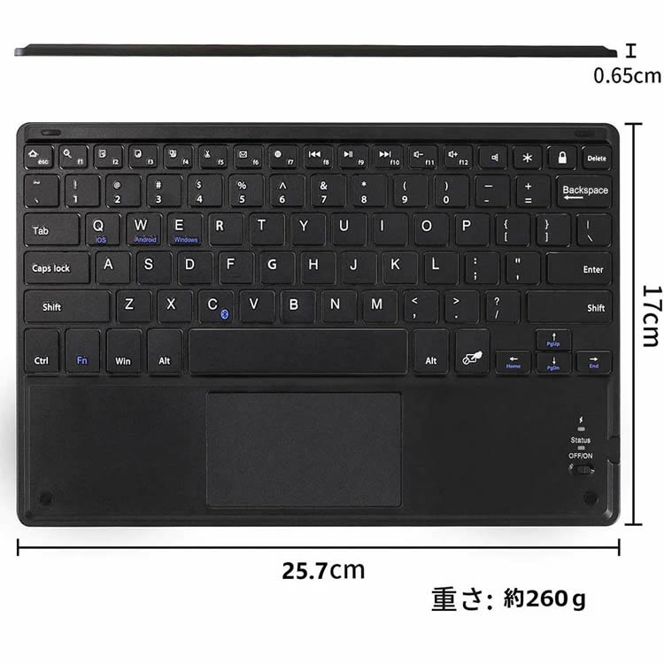 Bluetooth �����ܡ��� 10��12��������� Windows/Android/iOS ���å��ѥå�Ķ���� �磻��쥹�����ܡ��� For iPad��Windows��Android ARROWS XPERIA ipad ̵�������ܡ���