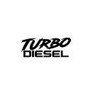 DIESEL TURBO ステッカー カスタム ドレスアップ ターボ ディーゼル(2)