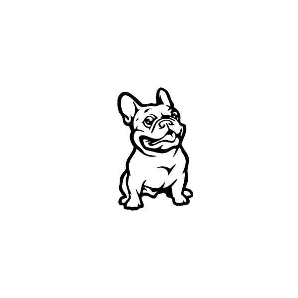 Rakuten - ステッカー フレンチブルドッグ スリム カスタム sticker dog 犬 ドレスアップ