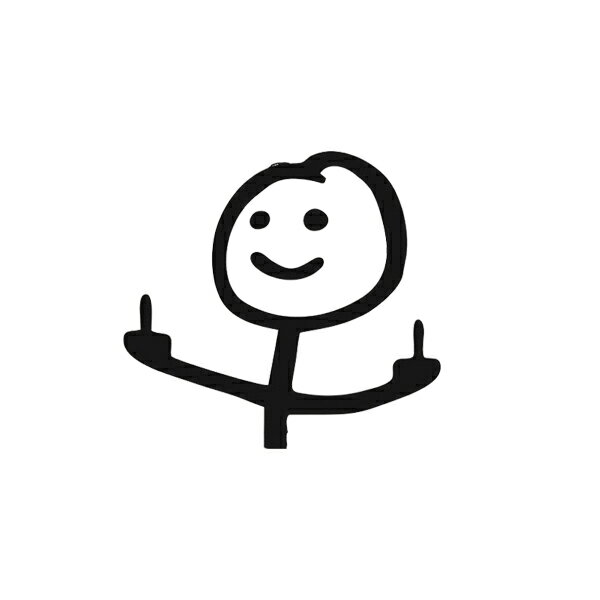 Rakuten - キッズ ドゥードゥル ステッカー 落書き ブラックジョーク リアガラス カスタム