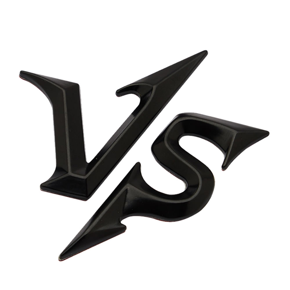 Rakuten - 【メール便対応可能】VS エンブレム 格闘 対戦 バーサス コラボ カーステッカー 立体 3D デカール バイク 車 外装パーツ