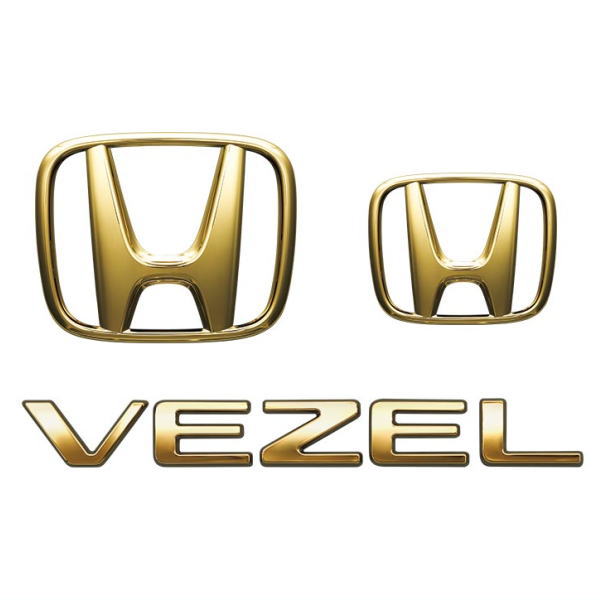 HONDA ホンダ純正 08F20-3M0-000(08F203M0000) VEZEL エンブレム Hマーク2個＋車名エンブレム/ゴールド