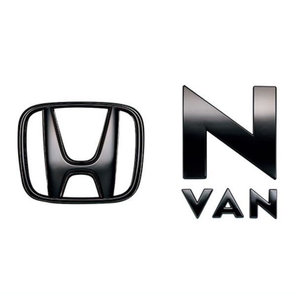 HONDA - HONDA ホンダ純正 08F20-TXA-001B(08F20TXA001B) N-VAN ブラックエンブレム Hマーク(2個)+車名エンブレム/ブラッククローム