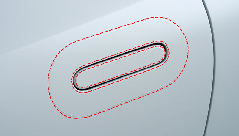 HONDA ホンダ純正 08P48-36W-000(08P4836W000) ドアハンドルプロテクションフィルム クリア／左右セット ハンドルプロテクター プレリュード