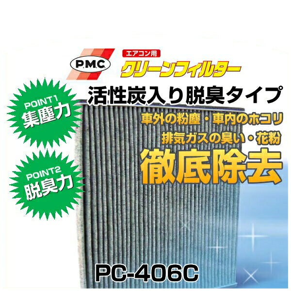 PMCパシフィック工業　エアコン用クリーンフィルター　PC-406C（エアコンフィルター）活性炭入り脱臭タイプ