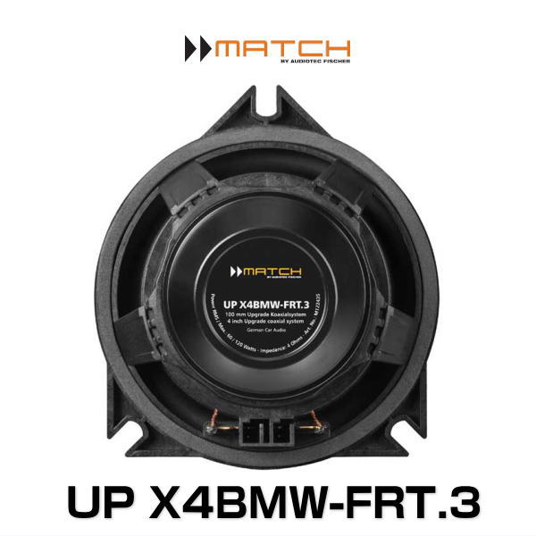 MATCH マッチ UP X4BMW-FRT.3 for BMW 10cm同軸2WAYトレードインスピーカー