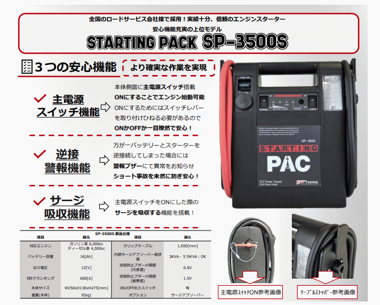 SAYTHING �������� SP-3500S �������ƥ��󥰥ѥå� ������ǽ�ե��꡼�� �ץ��ѥ��󥸥󥹥������� 12V��ξ�ݡ����֥�Хåƥ꡼ �����ץ��������� ��������