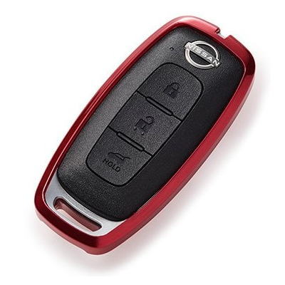 日産純正 NISSAN KWA1000PR0 インテリジェントキーケース (シリコンカバータイプ)レッドクローム キーカバー