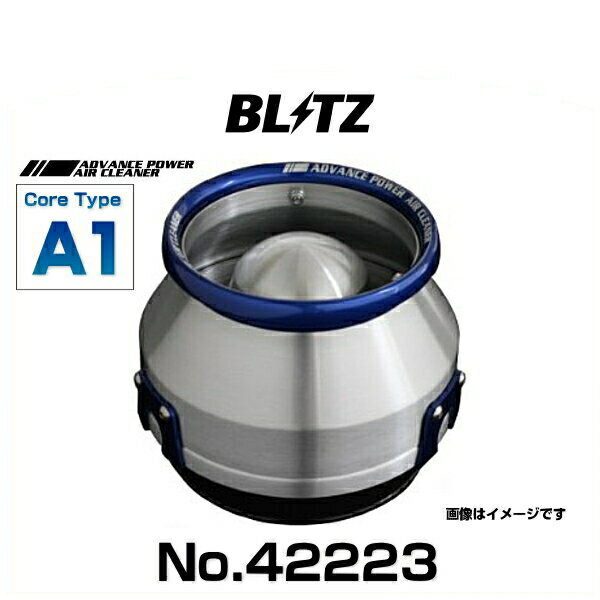 BLITZ ブリッツ No.42223 アドバンスパワーエアクリーナー フィット、フィットハイブリッド、ヴェゼル ハイブリッド用 コアタイプエアクリーナー