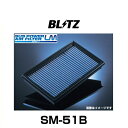 BLITZ ブリッツ SM-51B サスパワーエアフィルターLM No.59521 ディオン、パジェロイオ、ミラージュ、ランサー、他 エアフィルター乾式特殊繊維タイプ