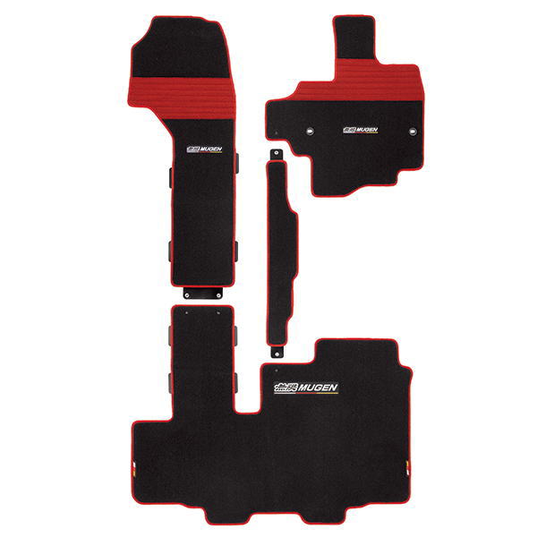 無限 MUGEN 08P15-XNH-K3S0-RD スポーツマット N-BOX/N-BOXカスタム 助手席スーパースライドシート用 SPORTS MAT ブラック×レッド