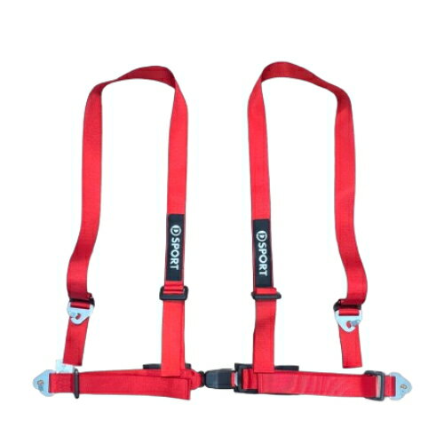 D-SPORT 73210-B010-RE レーシングハーネス レッド D-SPORT × TRS 4点クラブマン