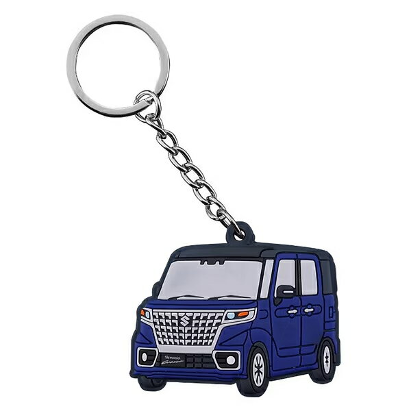 樂天商城 - SUZUKI スズキコレクション 99000-79NK0-032 ラバーキーホルダー スペーシアカスタム リバーシブル プレゼント スズキ純正グッズ