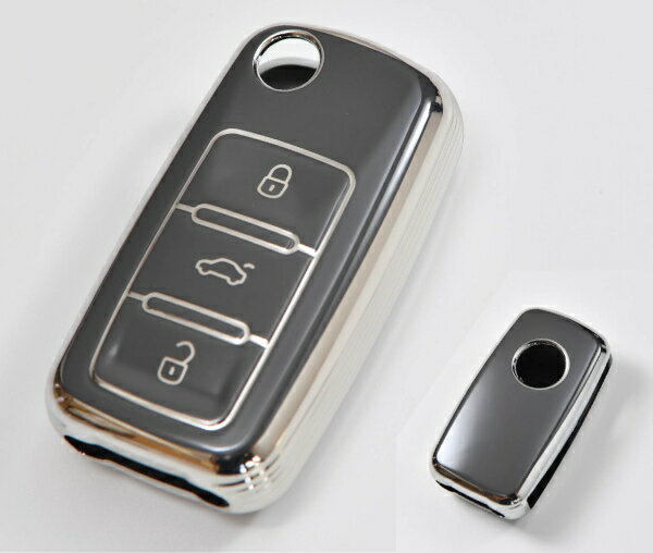 楽天クリーズオンラインCodeTech CO-BE-HG Key Cover for Volkswagen Type-D グレー スマートキーケース、キーカバー ザ・ビートル、アップ、ゴルフ5、ゴルフ6、ポロ、ティグアン、ゴルフトゥーラン等